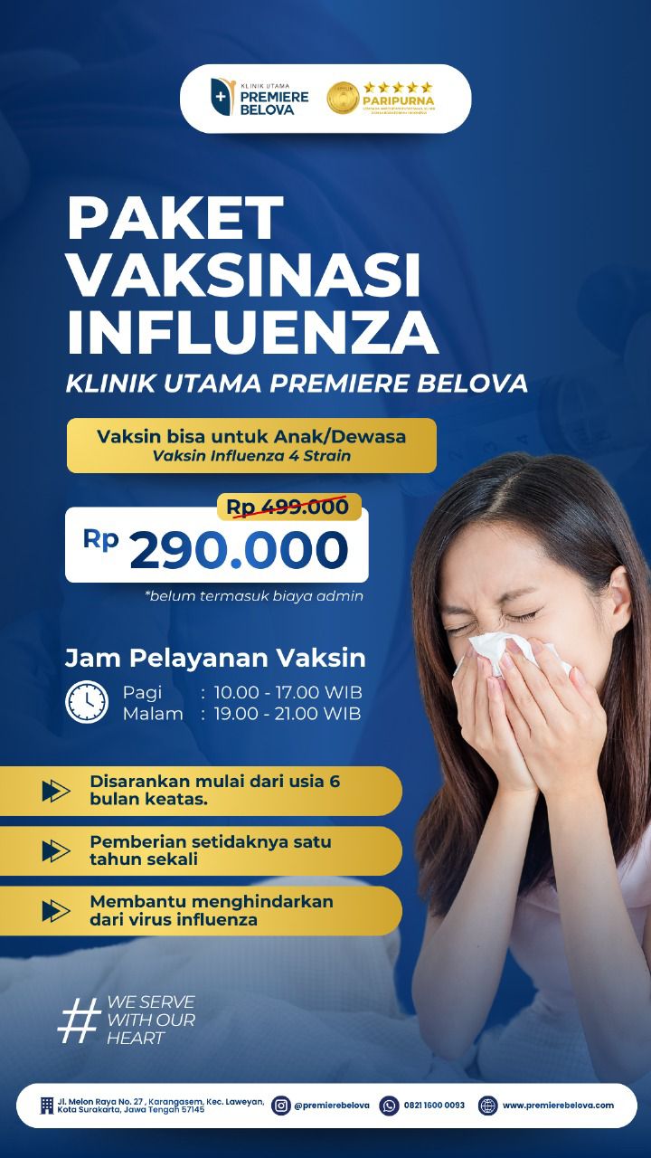 Cegah Flu & Komplikasi dengan Paket Vaksin Influenza